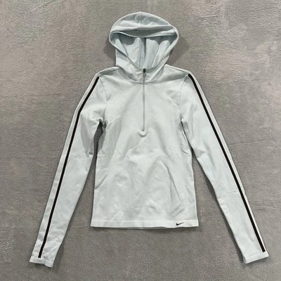 Nike x Seamless Sans Couture 1/4 Zip Hoodie Women S Blue Running Active - Изображение 1 из 4