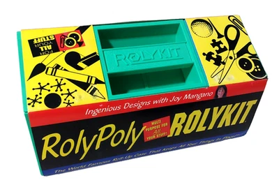 New! Rolypoly Rolykit GREEN Organizer Roll-Up Arts Crafts Fishing Storage S-8 - Image 1 of 4