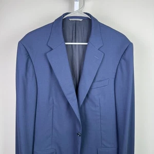 Canali Travel Water Resistant Two Button Blazer Sport Mantel Blau Herren 42 - Bild 1 von 10
