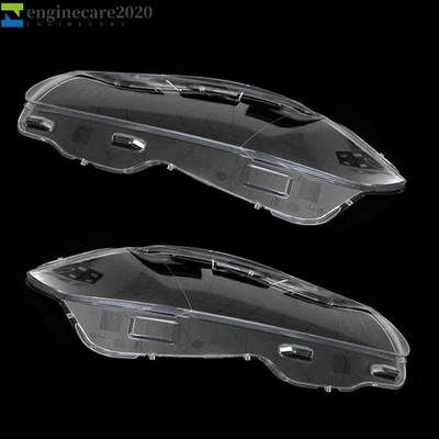 Par de cubiertas de lente de faros delanteros transparentes para Jaguar XJ XJL 2010-2019 Foto 1 de 4