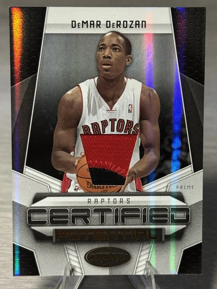 🏀DEMAR DEROZAN 2009-10 Panini Certificado Potencial Enfermo 2 Colores Parche RC/25!🏀 Foto 1 de 4