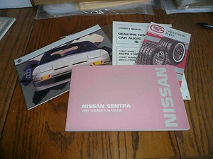 1989 Nissan Sentra Owner's Manual Package - Vintage - Glove Box + Warranty Info - Picture 1 of 1