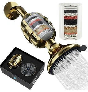 SparkPod Hochdruck Duschfilterkopf für weiches Wasser - Ägyptisches Gold - Bild 1 von 6