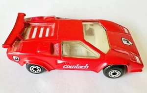 1985 Lamborghini Countach Matchbox Diecast Car * Red * 1:64 Scale 3” Length - Picture 1 of 5
