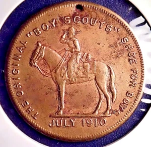 1910 Boy Scouts Excelsior Shoe Co. Token - Picture 1 of 2