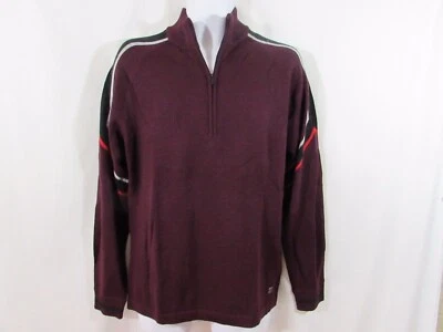 Smartwool Men Woodland Ranch Half Zip Sweater Aubergine Medium SR633-765 C - Image 1 of 4