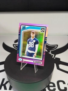 2024 Panini Donruss - Rated Rookie AJ Barner #367 Optic Preview Pink Prizm (RC) - Bild 1 von 2