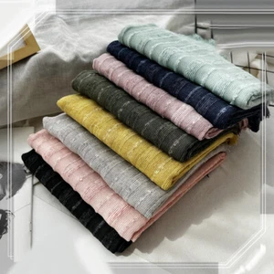 Men's Striped Scarf Cotton Linen Scarves Autumn Winter Warm Bufanda Shawl Unisex - Picture 1 of 21