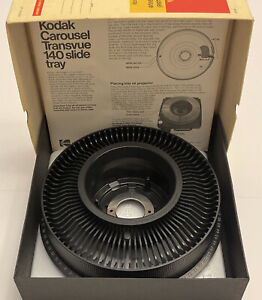 Kodak Carousel Transvue 140 Slide Tray Original Box Instructions Included