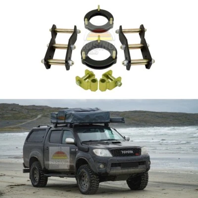 Lift Kit +1.6 英寸适用于丰田 Hilux 7 Leaf 弹簧镣铐 2004 - 2015 悬架 — 第 1/4 张图片