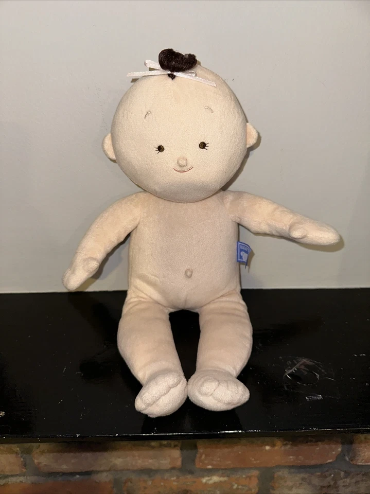 "Muñeco de peluche bebé niña rubio mejillas rosadas North American Bear Co 15""" Foto 1 de 4