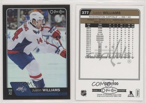 2016-17 O-Pee-Chee Black Rainbow Foil /100 Justin Williams #377