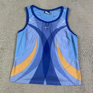 Nike Shirt Tank Youth Medium Blue Lightweight Active Athletic Casual Ladies - Picture 1 of 12