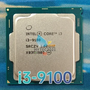 Intel Core i3-9100 SRCZV 3.6GHz 4-Cores 4-Threads 6MB 65W LGA1151 CPU Processor - Picture 1 of 3