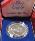 1987 S Us Mint Constitution Proof Silver Dollar Commemorative $1 Coin Box + Coa