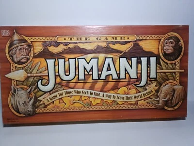 Rare  1995 Jumanji Milton Bradley Board Game 100% Complete MB The Original OG - Image 1 of 4