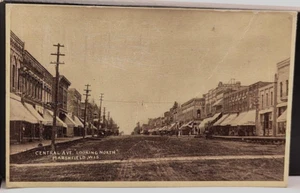 PC ~ Central Ave "Looking North" Marshfield, Wisconsin ~ 1910 ~ Dirt Road - Bild 1 von 2