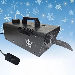KYNG Snow Machine 650W Wired Remote Snow Maker Snowflake Maker for DJ Parties, - Picture 1 of 5