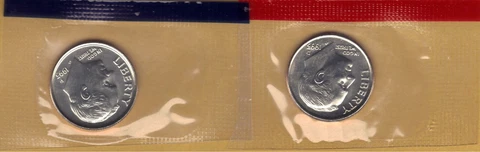 1993-P & D UNCIRCULATED BU ROOSEVELT DIMES IN MINT SET CELLO (2 coins) Cover