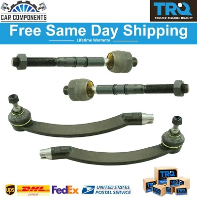TRQ New Front Inner & Outer Tie Rod Assembly End Kit For 2003-2008 Mini Cooper - Image 1 of 4