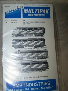 ACCU-CALS #5832H Decal Set CN & GTW, Cab Units Early Modern Scheme 1961-73 - Picture 1 of 8