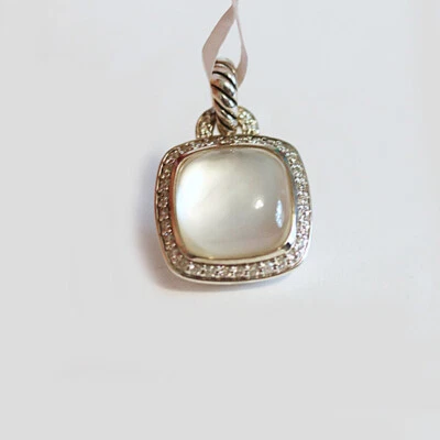 DAVID YURMAN NUEVO Albion 14mm Cristal y Madreperla con Potenciador de Diamantes Foto 1 de 4