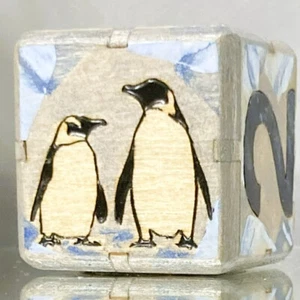Ice Dive Leader Cube - I'm the first penguin! Backgammon doubling cube. 36mm. - Picture 1 of 9