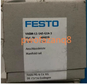 1 PCS NEW FESTO Stromschiene für die Luftschaltung VABM-L1-14S-G14-3 566619 - Bild 1 von 3