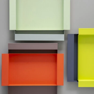 Remember Tablett Ryo - 2 Größen - 6 Farben - Metall-Tablett - NEU - Bild 1 von 4