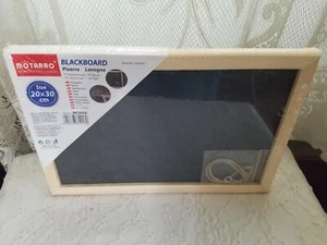 SMALL WOOD CHALKBOARD BLACKBOARD HANGING SIGN PERSONAL CHILD'S PLAY LEARNING - Picture 1 of 5