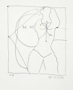RICHARD LINDNER - Marilyn was here 16 (1970) Original Lithografie - Frau Bild - Bild 1 von 1