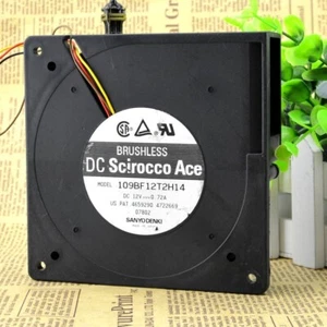 Sanyo 109BF12T2H14 12032 12V 0.72A 12cm 4pin Blower Turbo Fan - Picture 1 of 5