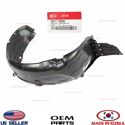 Forro de guardabarros delantero izquierdo genuino lado del conductor ⭐OEM⭐ KIA RIO 2012-2015 868111W000 Foto 1 de 3