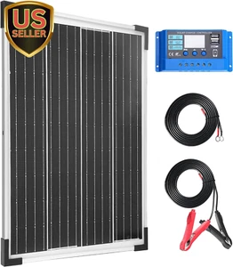 20W 12V Mono Solar Panel Kit Monocrystalline PV Module System Charger Set for... - Picture 1 of 1