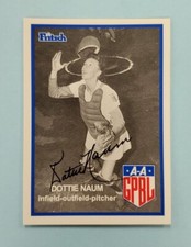 1995/96 Fritsch AAGPBL Dottie Naum Signed Auto #141 Card