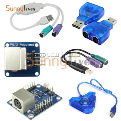 Dual PSX/PS1/PS2 Female to USB Male Converter Keypad Driver Adapter for Arduino - Image 1 of 4