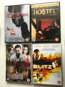 4 DVD Movies - Afterlife, Blitz, Bundle (Hostel & Hostel 2) Original DVD - Picture 1 of 13