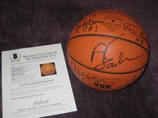 1995-96 BULLS Signed Spalding GAME BASKETBALL w/ Beckett LOA -PIPPEN JACKSON +7