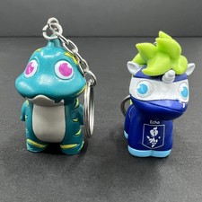 Lot Of 2 American Heart Association Keychain FINN Lizard & ECHO Warrior Hero 2"