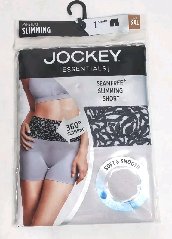 Jockey Essentials 3XL Womens 360° Slimming Seamfree High Waist Short