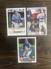 Three (3) Bobby Witt Jr Cards w/ 2022 Topps Update US-100 RC - KC Royals