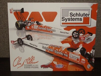 2025 CLAY MILLICAN SCHLUTER SYSTEMS TOP FUEL DRAGSTER NHRA POSTCARD