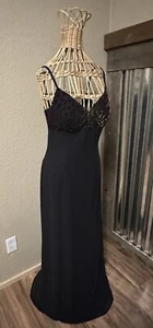 NADINE Maxi Gown Dress Women’s 9 Velvet Beaded Baby Doll Bodice Y2K Whimsigoth - Picture 1 of 18