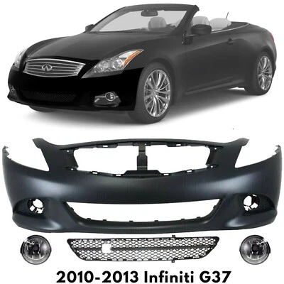 Front Bumper Cover & Lower Grille Kit For 2010-2013 Infiniti G37 Foto 1 de 4