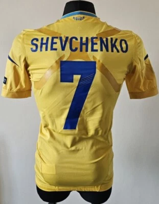 Ucrania 2011-2014 Fútbol local Adidas Jugador Edición Camiseta #7 Shevchenko Talla 6 Foto 1 de 4