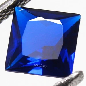 Natürlicher Montana blauer Saphir zertifiziert 4,50 mm Prinzessin unbeheizt Edelstein UT05 - Bild 1 von 6