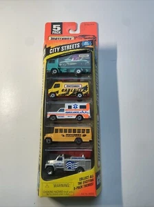 Matchbox 1996 City Streets Exclusive Designs 5 Pack Gift Set Unopened - Picture 1 of 7