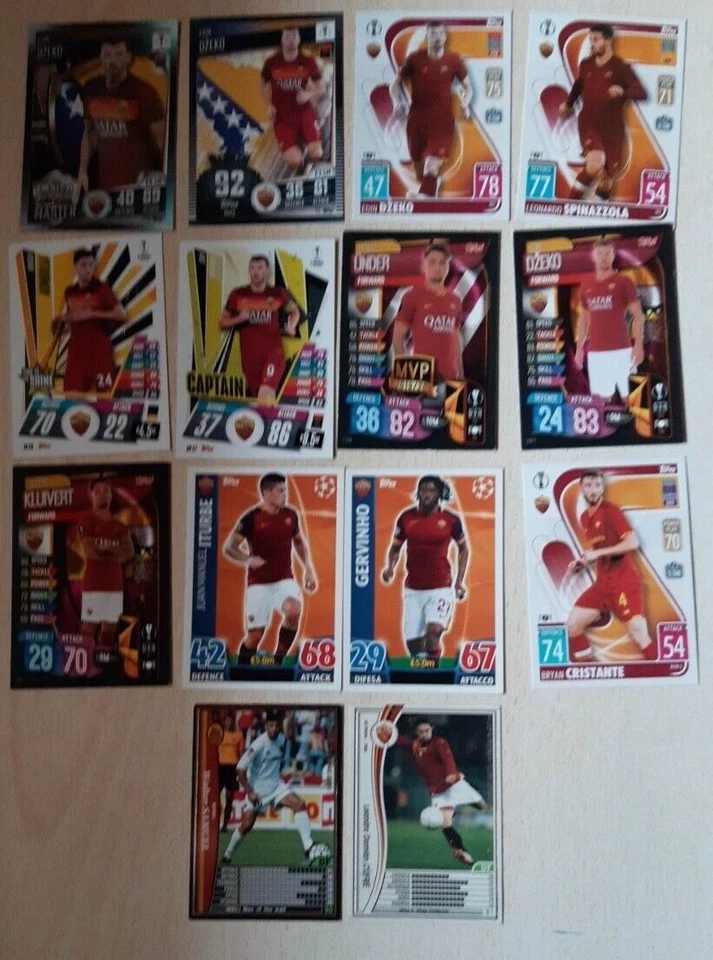 LOTTO MISTO PER TEMATICA 14 CARD BASI ROMA TOPPS - Immagine 1 di 1
