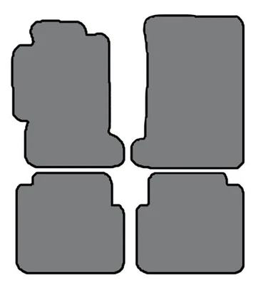 Honda Accord 1990-1993 sedán - 4 alfombrillas a medida - negras Foto 1 de 4