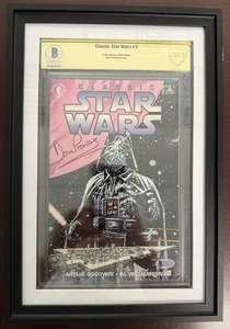 Original David Prowse Autographed & Framed Star Wars Comic #3 CBCS - Picture 1 of 8